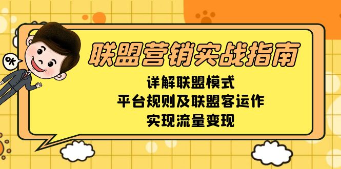 联盟营销实战指南，详解联盟模式、平台规则及联盟客运作，实现流量变现-揽颜居工坊