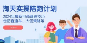淘天实操陪跑计划，2024年最新电商营销技巧，包括直通车、大促策略等-揽颜居工坊