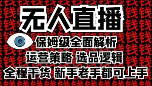 2025无人直播这么做就对了，保姆级全面解析，全程干货，新手老手都可上手-揽颜居工坊
