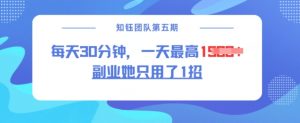 副业她只用了1招，每天30分钟，无脑二创，一天最高1.5k-揽颜居工坊