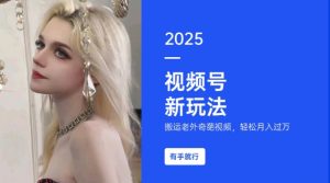 搬运老外奇葩视频，撸视频号分成计划收益，每天只需一小时，新手小白轻松月入过W-揽颜居工坊