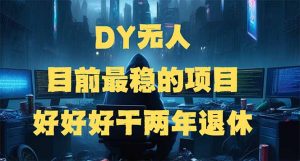 DY无人，目前最稳的项目，矩阵放大边旅游边赚钱，好好好干两年退休-揽颜居工坊