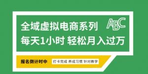 全域虚拟电商变现系列，通过平台出售虚拟电商产品从而获利-揽颜居工坊