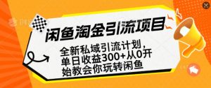 闲鱼淘金私域引流计划,从0开始玩转闲鱼,副业也可以挣到全职的工资-揽颜居工坊