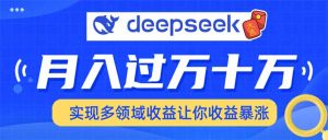 用DeepSeek席卷各大平台，快速上手实现多领域，让你收入猛增-揽颜居工坊