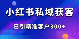 2025最新小红书平台引流获客截流自热玩法讲解，日引精准客户300+-揽颜居工坊