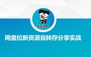 网盘拉新资源自动转存分享实战-揽颜居工坊