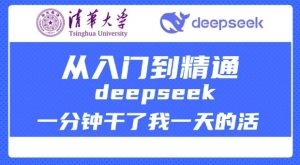 清华大学讲DeepSeek最全教程，从入门到精通，deepseek一分钟干了我一天的活-揽颜居工坊