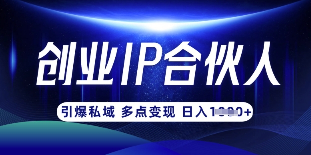 云帆·创业ip合伙人打造3.0，从0到1教你做网创，实现月入过W-揽颜居工坊