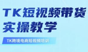 东南亚TikTok短视频带货，TK短视频带货实操教学-揽颜居工坊
