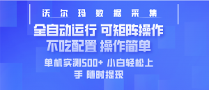 最新沃尔玛平台采集 全自动运行 可矩阵单机实测500+ 操作简单-揽颜居工坊