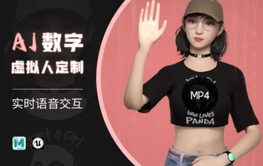 Ai数字人虚拟(智能体)实时语音交互特训营，​自行定制超写实角色AI数字人交互技术-揽颜居工坊