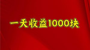 一天收益1000+ 稳定项目，可以做视频号，也可以做快手抖音-揽颜居工坊