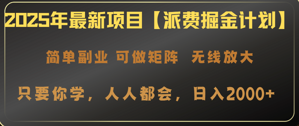 2025年最新项目【派费掘金计划】操作简单，日入2000+-揽颜居工坊
