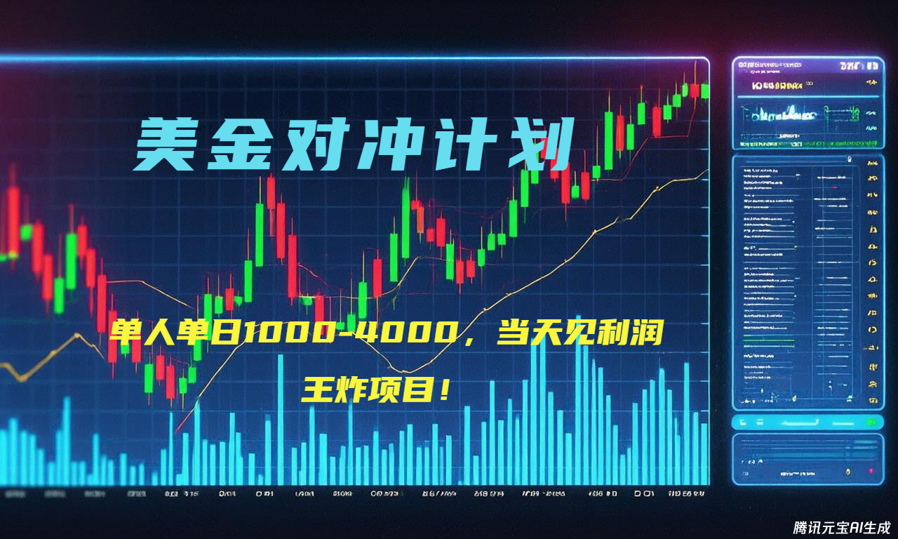 2025年最暴力项目“美金先登计划”最新最强对冲战法，每日实际收益1K-4K-揽颜居工坊