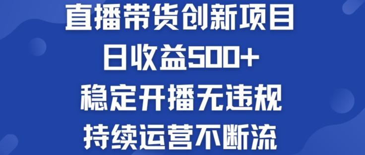 淘宝无人直播带货创新项目：日收益500+  稳定开播无违规  持续运营不断流【揭秘】-揽颜居工坊
