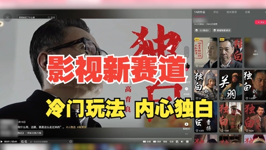 最新影视解说玩法，人物独白，30天涨粉24万+，全流程拆解【揭秘】-揽颜居工坊