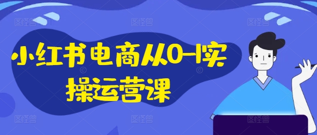 小红书电商从0-1实操运营课，小红书手机实操小红书/IP和私域课/小红书电商电脑实操板块等-揽颜居工坊