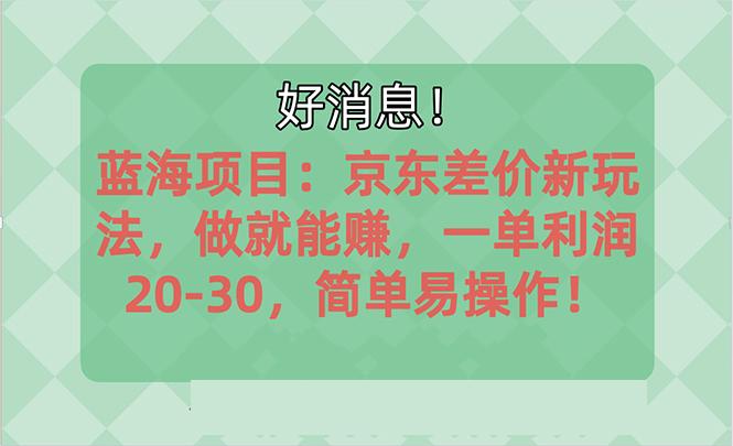 越早知道越能赚到钱的蓝海项目：京东大平台操作，一单利润20-30，简单...-揽颜居工坊