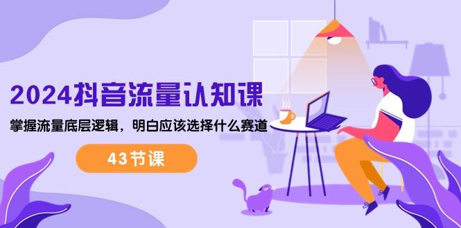 2024抖音流量·认知课：掌握流量底层逻辑，明白应该选择什么赛道 (43节课-揽颜居工坊