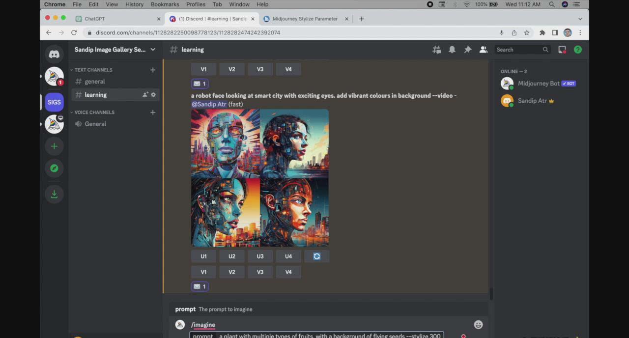 图片[2]-ChatGPT4 和 MidJourney AI 绘画聊天革命性指南教程-33节视频课-中英字幕-揽颜居工坊