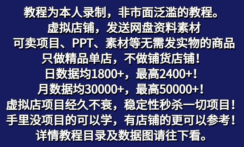 图片[2]-拼多多虚拟电商训练营月入50000+你也行，暴利稳定长久，副业首选-揽颜居工坊