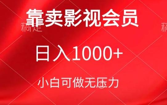 靠卖影视会员，日入1000+，落地保姆级教程，新手可学【揭秘】-揽颜居工坊