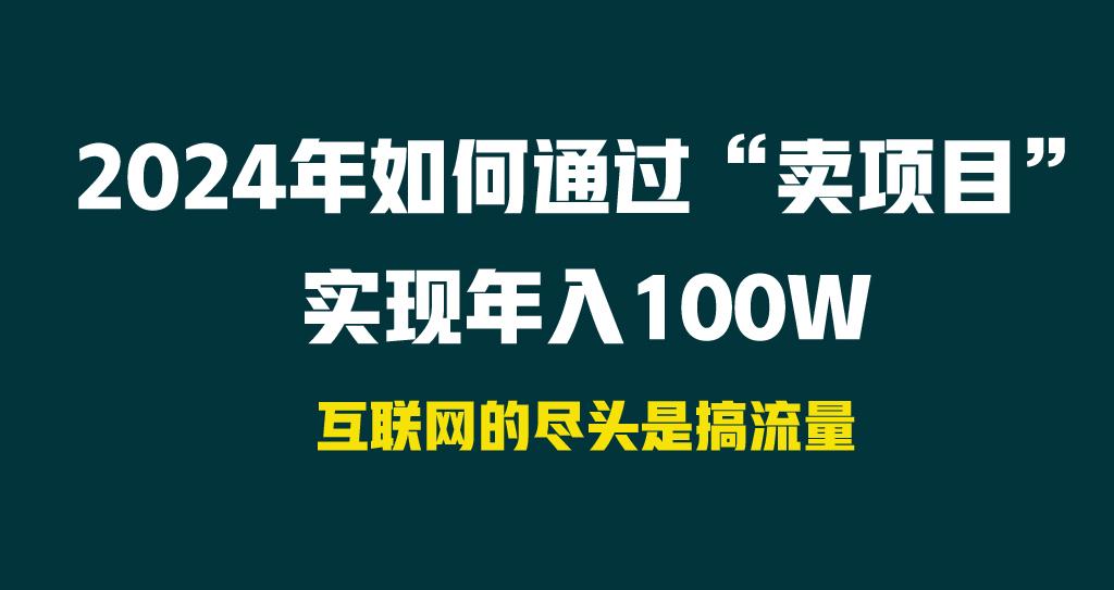 2024年如何通过“卖项目”实现年入100W-揽颜居工坊