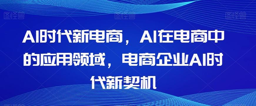 Al时代新电商，Al在电商中的应用领域，电商企业AI时代新契机-揽颜居工坊