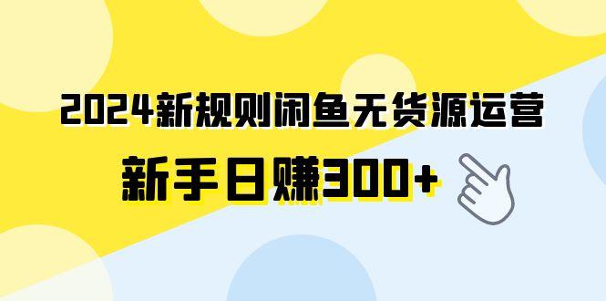 (9522期)2024新规则闲鱼无货源运营新手日赚300+-揽颜居工坊