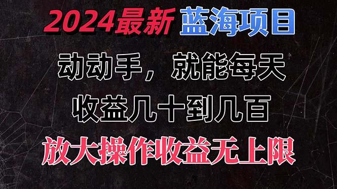 有手就行的2024全新蓝海项目，每天1小时收益几十到几百，可放大操作收…-揽颜居工坊