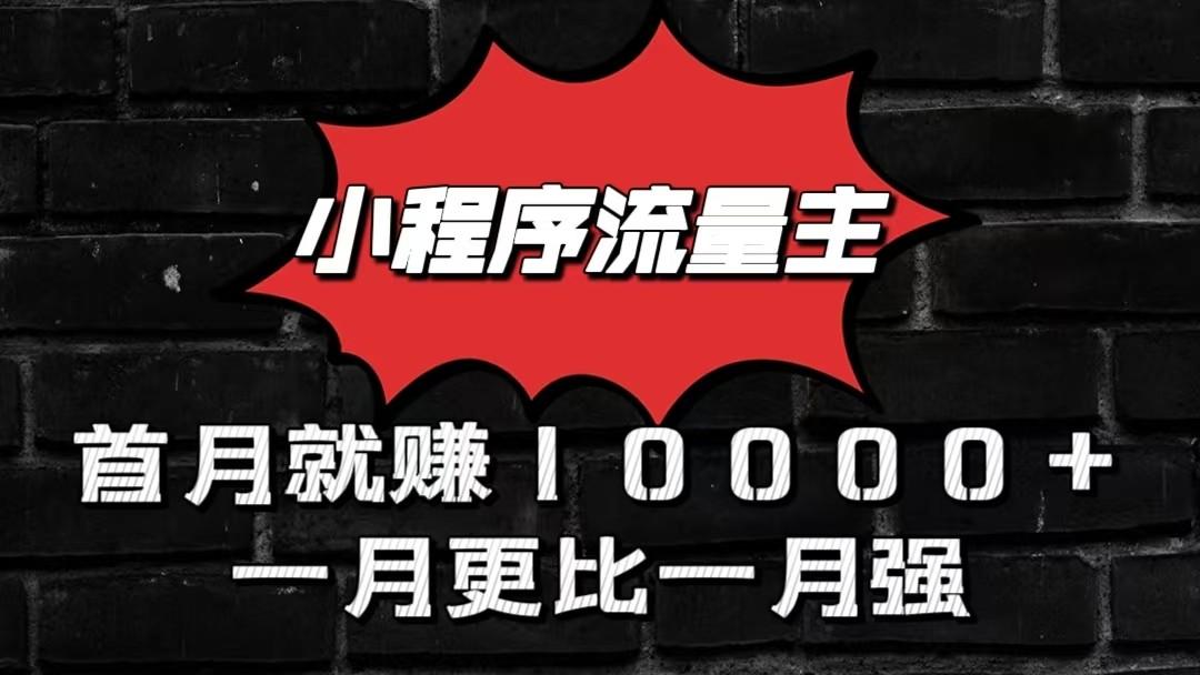 小程序流量主首月就赚10000+,一月更比一月强!小本创业首选-揽颜居工坊