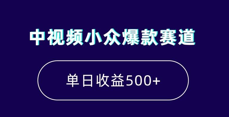 中视频小众爆款赛道，7天涨粉5万+，小白也能无脑操作，轻松月入上万【揭秘】-揽颜居工坊