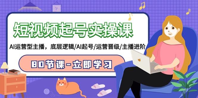 (9470期)短视频起号实操课，AI运营型主播，底层逻辑/AI起号/运营晋级/主播进阶/80节-揽颜居工坊