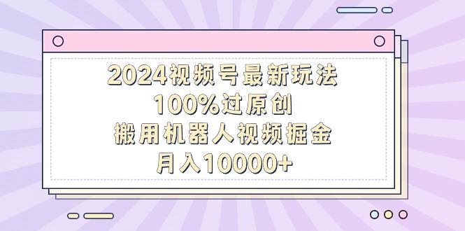 2024视频号最新玩法，100%过原创，搬用机器人视频掘金，月入10000+-揽颜居工坊