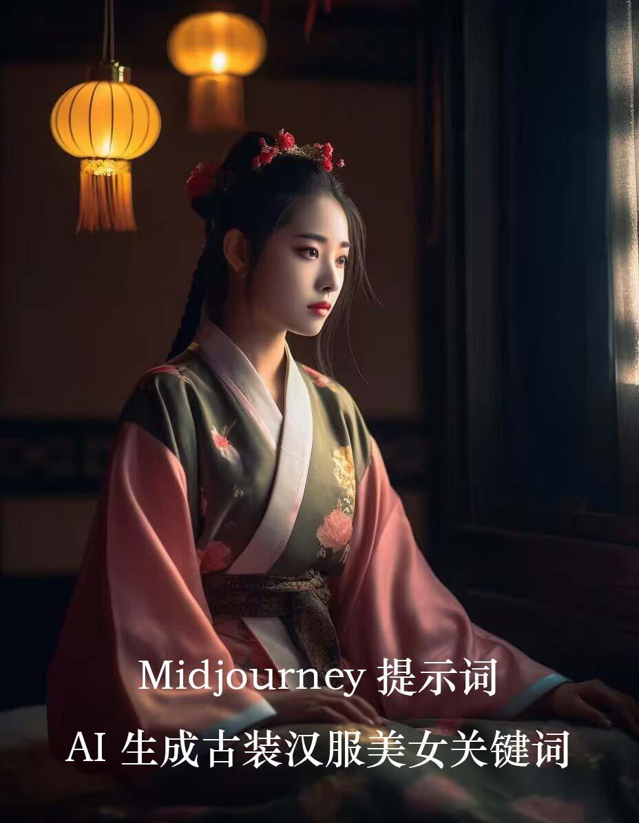Midjourney关键词-AI生成中国风古装汉服美女人像提示关键词-揽颜居工坊