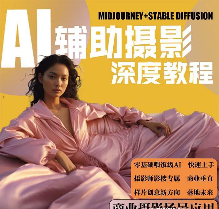 (8727期)2024年AI辅助摄影人工智能商业应用摄影课程(37节课)-揽颜居工坊