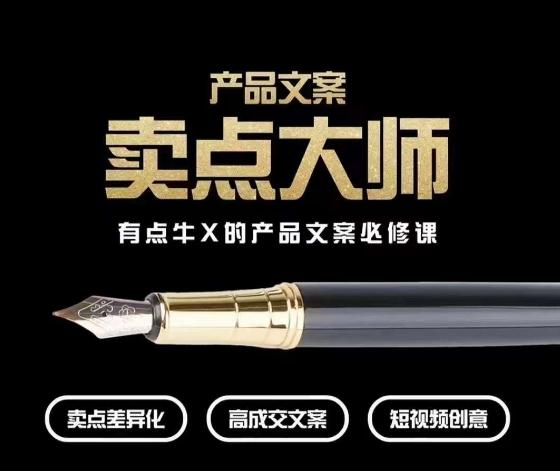 产品文案【卖点大师】高转化电商,有点牛X的产品文案必修课-揽颜居工坊