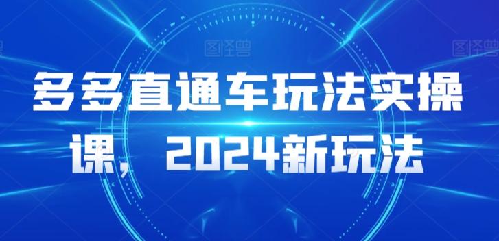 多多直通车玩法实操课，2024新玩法-揽颜居工坊