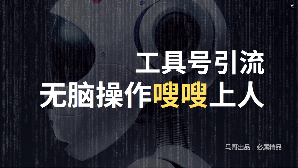 24年抖音最新工具号日引流300+创业粉，日入5000+-揽颜居工坊