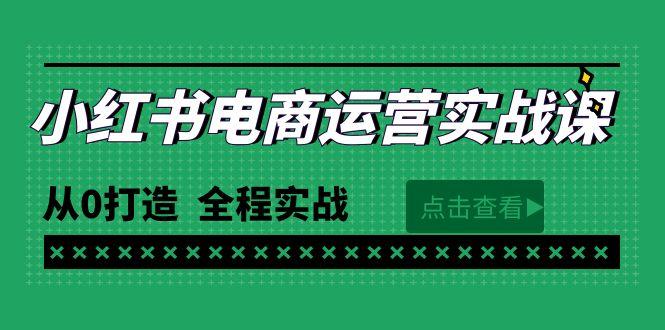 (9946期)最新小红书·电商运营实战课，从0打造  全程实战(65节视频课)-揽颜居工坊