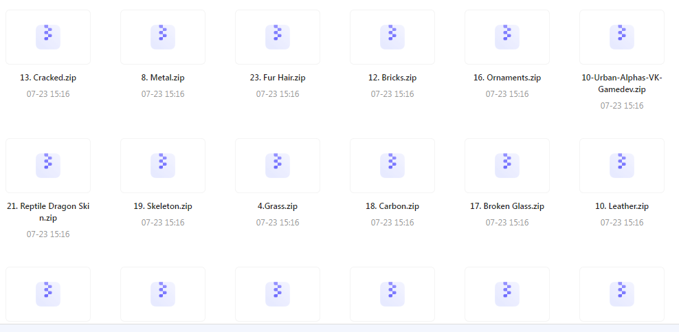 【素材分享】实用教程+素材 Zbrush与Blender表面纹理合集-揽颜居工坊