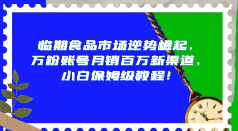 临期食品市场逆势崛起,万粉账号月销百万新渠道,小白保姆级教程【揭秘】