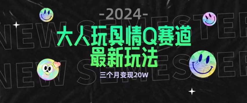 全新大人玩具情Q赛道合规新玩法，公转私域不封号流量多渠道变现，三个月变现20W【揭秘】-揽颜居工坊