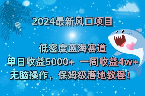 (8545期)2024最新风口项目 低密度蓝海赛道,日收益5000+周收益4w+ 无脑操作,保...-揽颜居工坊