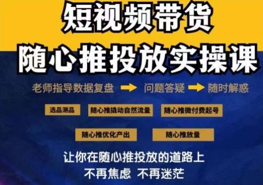2024好物分享随心推投放实操课，随心推撬动自然流量/微付费起号/优化产出-揽颜居工坊