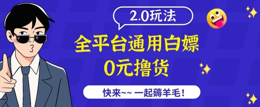 外面收费2980的全平台通用白嫖撸货项目2.0玩法【仅揭秘】-揽颜居工坊