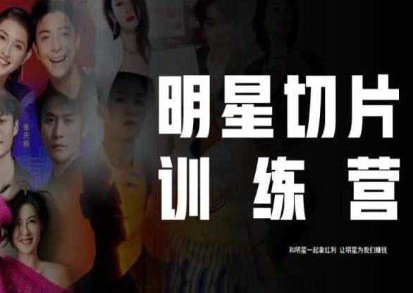 王子·明星切片线上训练营(2023),和明星一起拿红利,让明星为我们赚钱-揽颜居工坊