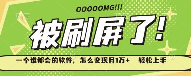 一个谁都会的软件，怎么变现月1万+轻松上手-揽颜居工坊