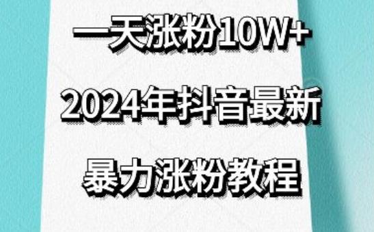 抖音最新暴力涨粉教程，视频去重，一天涨粉10w+，效果太暴力了，刷新你们的认知【揭秘】-揽颜居工坊